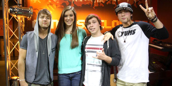 In Studio: Emblem 3 takes pics with fans 