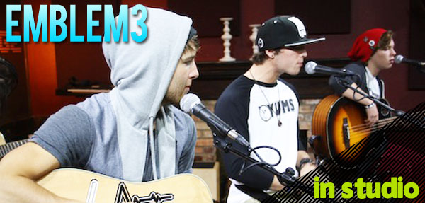 In Studio: Emblem3 performs in the Canalside Lounge 