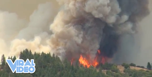 Viral Video: Double Rainbow guy reacts to nearby wildfire 