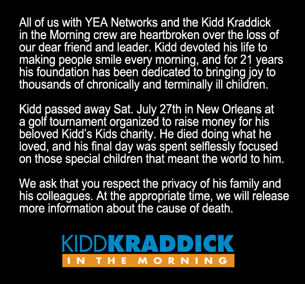 RIP Kidd Kraddick