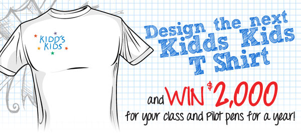 Design the next Kidd’s Kids T-Shirt and WIN