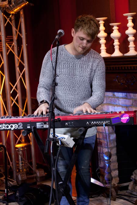Rixton’s Danny Wilkin playing keys