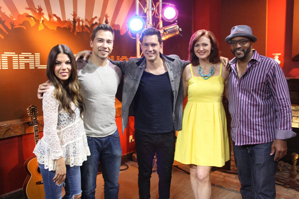 Andy Grammer with the cast