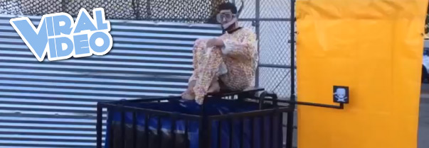 Viral Video: Mentos Suit and a Diet Coke Dunk Tank