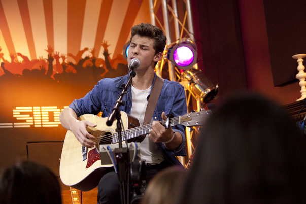 Shawn Mendes performs in the Canal Side Lounge