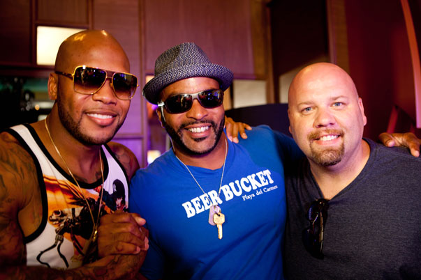 Flo Rida with Big Al and Executive Producer Mike