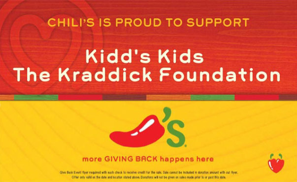Chili’s Supports Kidd’s Kids!