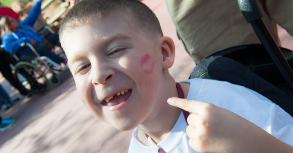 Kidd’s Kid Declan Johnson Gets a Kiss 