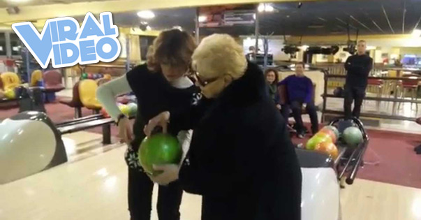 Viral Video: Grandma Gets Strike on Her First Bowl