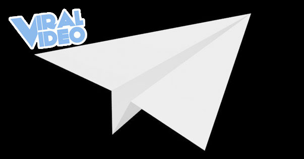Viral Video: Boomerang Paper Airplane