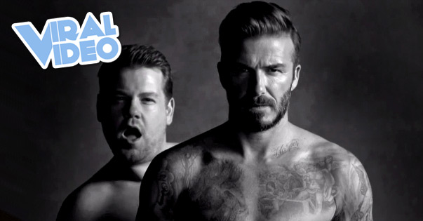Viral Video: David Beckham and James Corden’s New Underwear Line