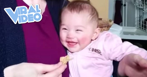 Viral Video: Baby Giggles at Crunchy Chips