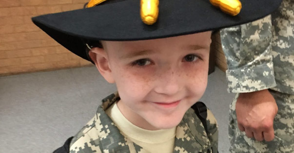 Texas National Guard has brave new 8-year-old recruit 