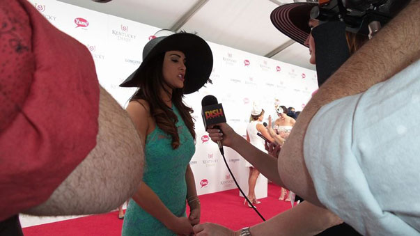 Andi speaking with Kellie on the red carpet