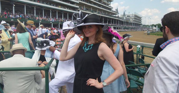 Kellie at the Kentucky Derby