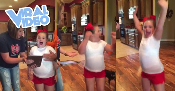 Viral Video: Girl with Down Syndrome makes cheer squad