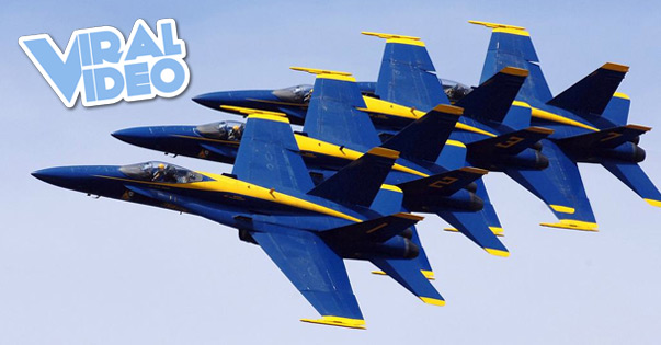 Viral Video: Blue Angels Doing a Low Fly-By