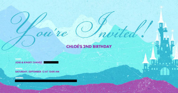 Chloe’s Birthday Party Invite 