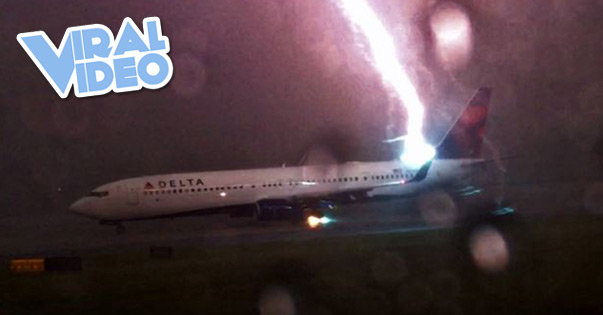 Viral Video: Airplane Struck By Lightning