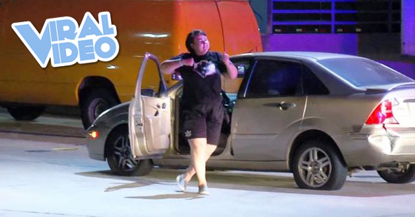 Viral Video: High-speed car chase ends with a dance party