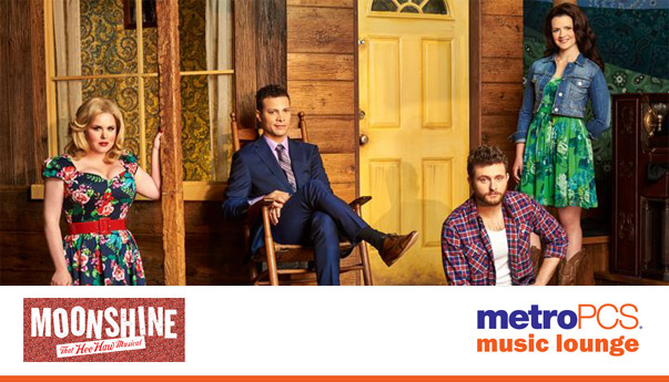 Cast of MOONSHINE: That Hee Haw Musical in the MetroPCS Music Lounge 
