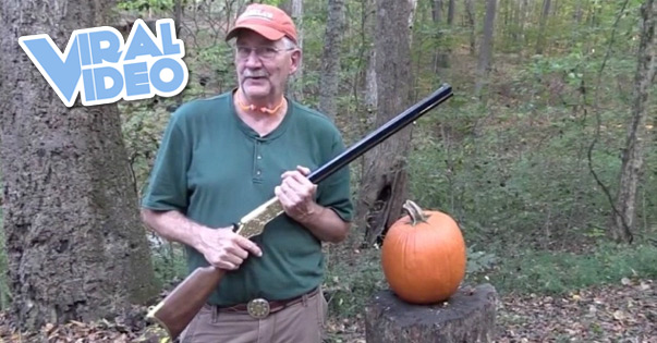 Viral Video: Pumpkin Carving with a Rifle