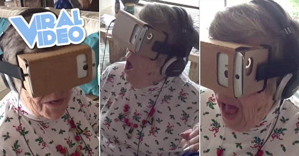 Viral Video: Grandma Tries Virtual Reality Headset for the First Time