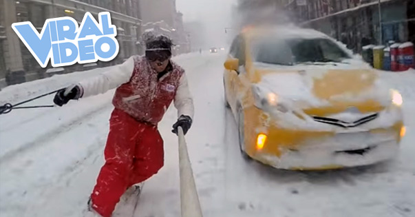 Viral Video: Snowboarding with the NYPD