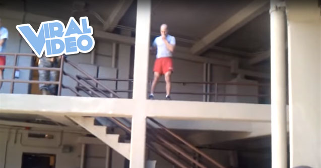 Viral Video: Cadet jumps off 4th floor