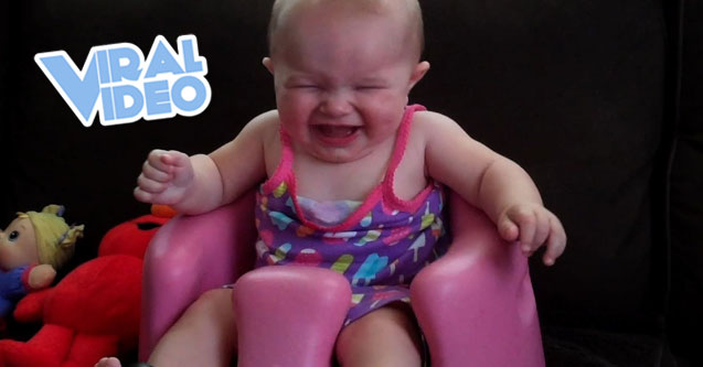 Viral Video: Baby loves getting sprayed with air
