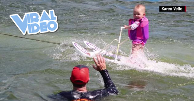 Viral Video: Baby Girl Breaks Record on Water Skis