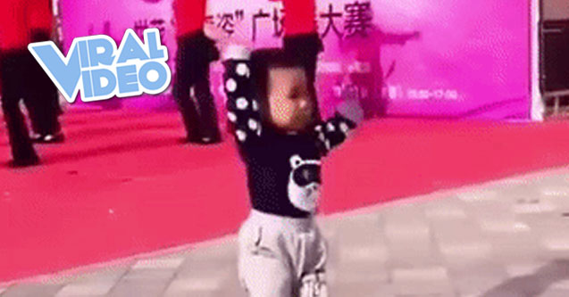 Viral Video: Toddler upstages professional dancers