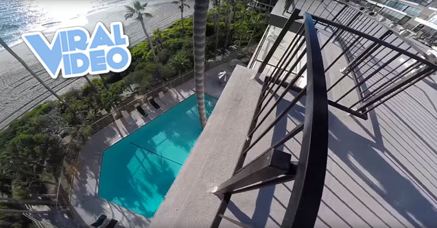 Viral Video: Daredevil’s 4-Story Pool Jump
