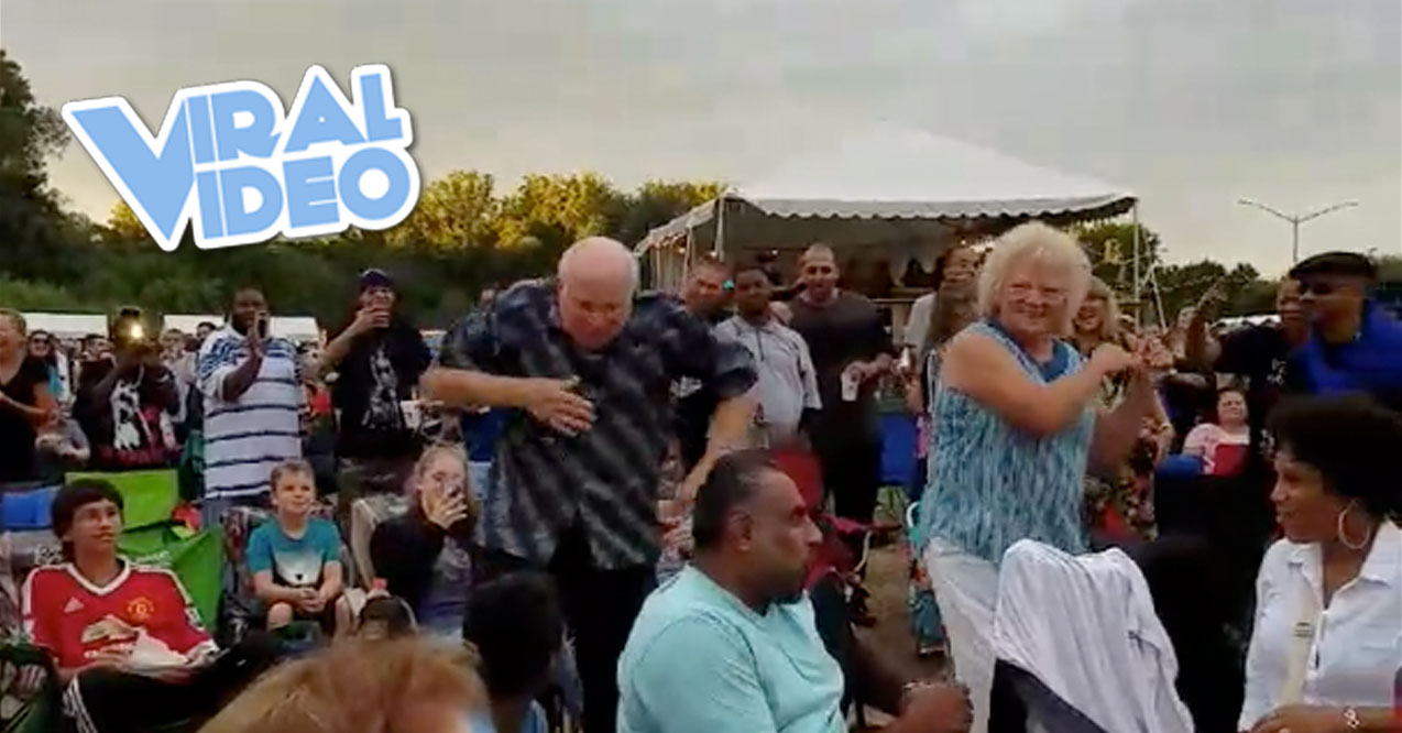 Viral Video: Elderly Couple At Concert Steal The Show