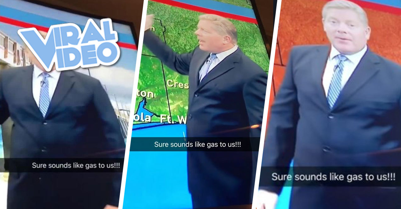 Viral Video: A Weatherman Passes Gas on Live TV