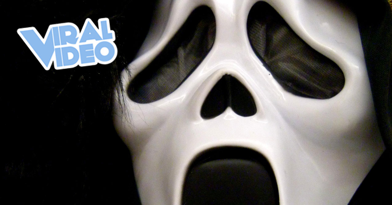 Viral Video: Robber Thrown Out In A “Scream” Mask