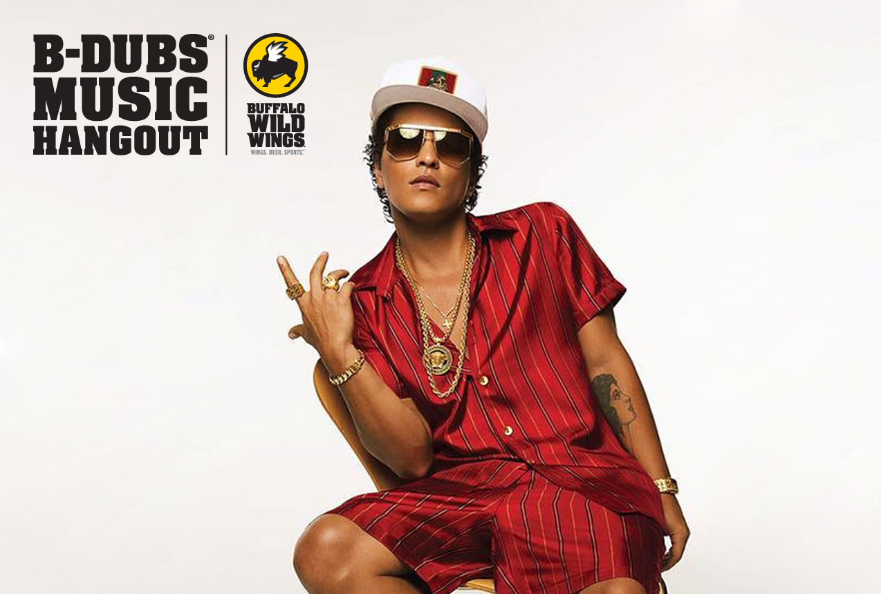 Bruno Mars Calls The Show Tuesday At 7:15am CT!