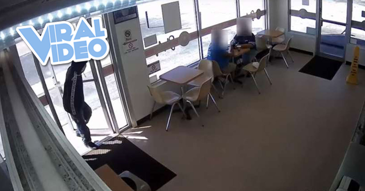 Viral Video: A Donut Shop Robber Gives Customers Free Food