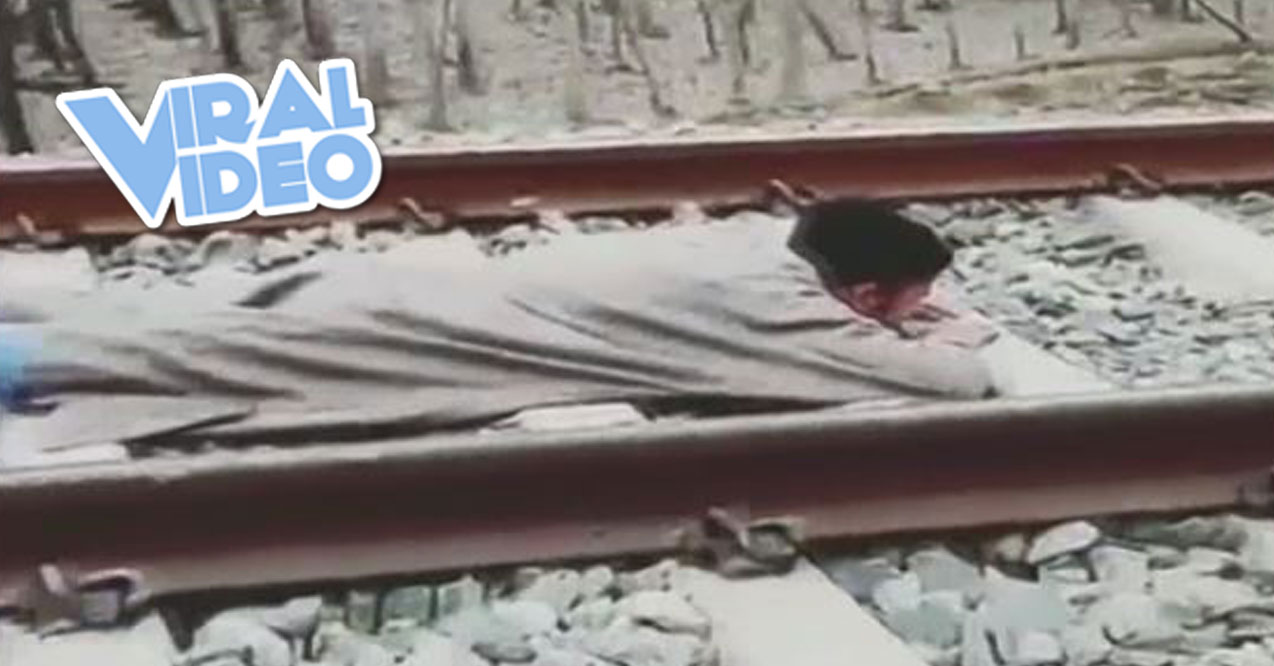 Viral Video: Man Lies On Tracks As Train Runs Over Him
