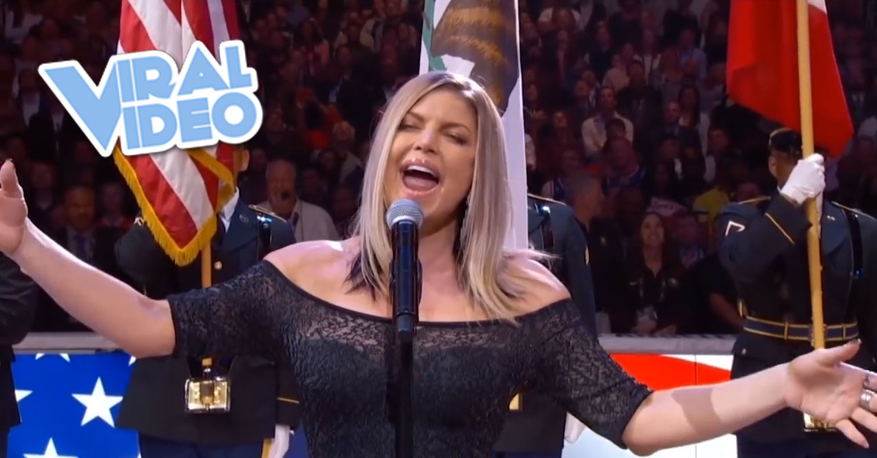 Viral Video: Fergie’s National Anthem Draws Criticism