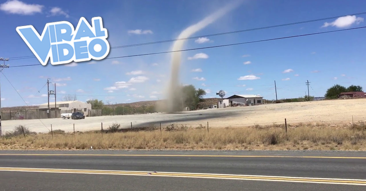 Viral Video: Man Walks Through Dust Tornado