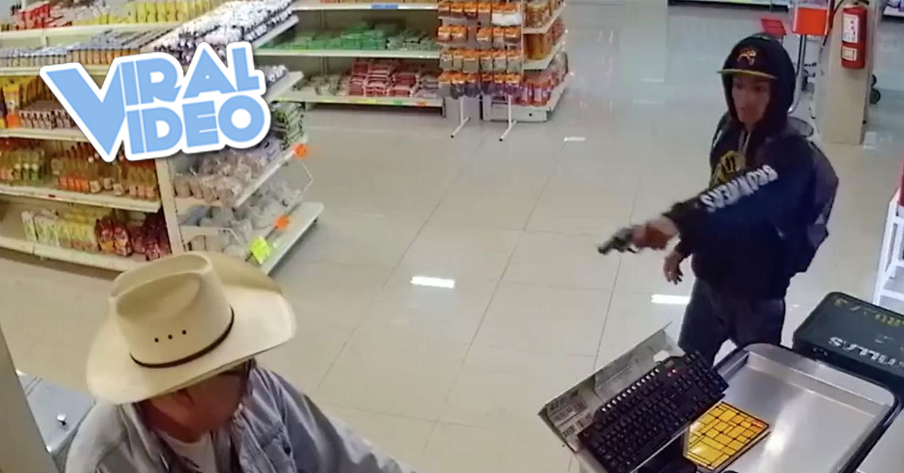 Viral Video: Cowboy Thwarts Armed Robbery