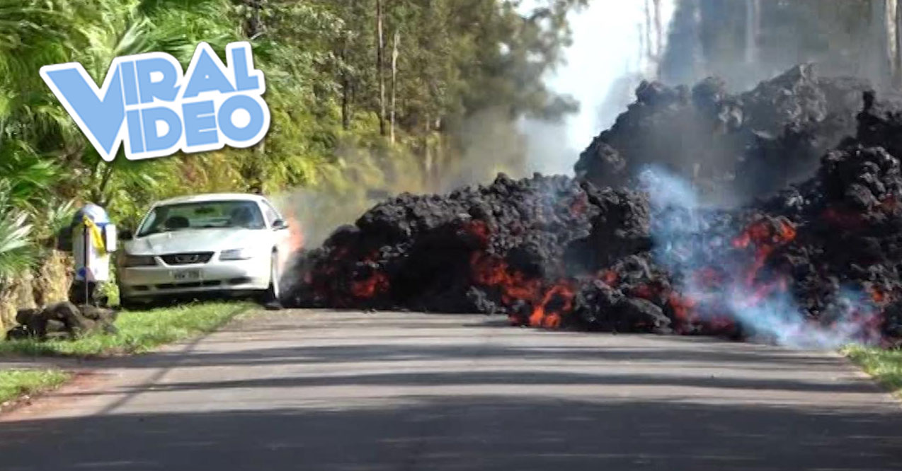 Viral Video: Car Swallowed By Lava