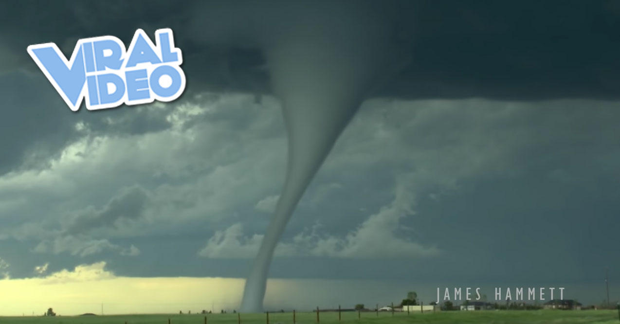 Viral Video: Nearly Perfect Tornado