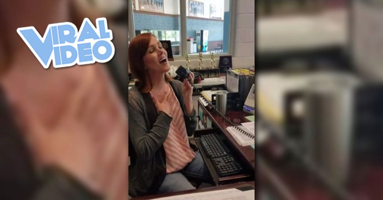 Viral Video: School Receptionist Rings In Summer Vacation