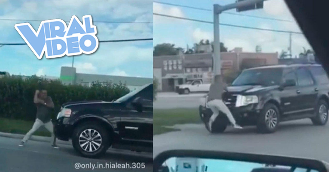 Viral Video: A Road Rage Guy Punches A Car