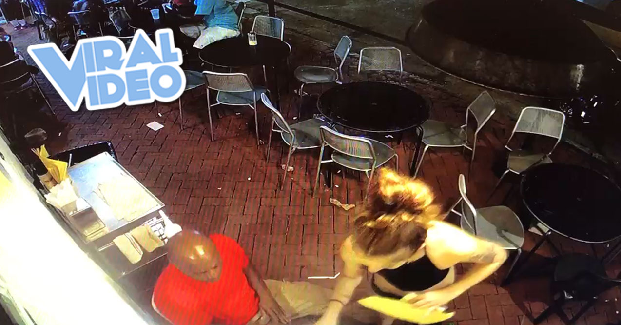 Viral Video: Waitress Takes Down Pervert