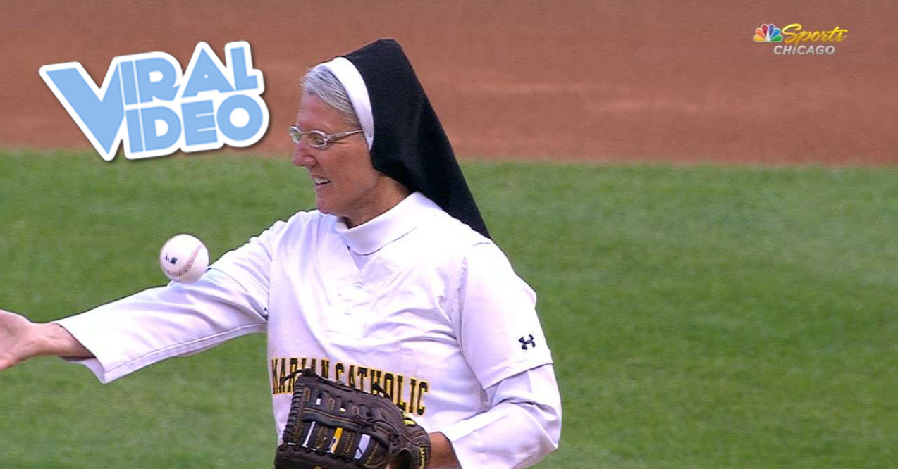 Viral Video: Nun Throws A Terrific First Pitch