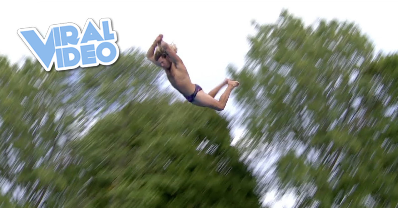 Viral Video: Belly Flop Competition