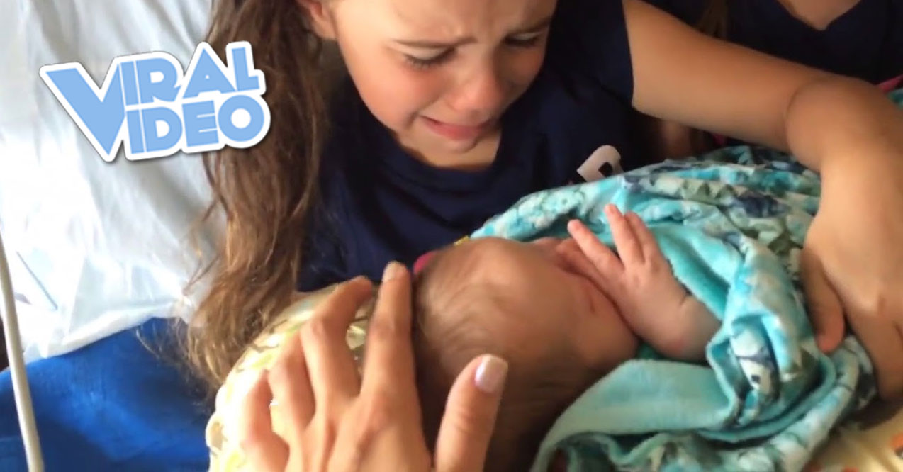 Viral Video: Girl Cries When Meeting Baby Brother